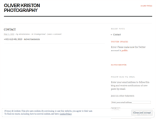 Tablet Screenshot of oliverkriston.wordpress.com