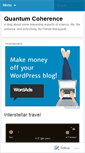 Mobile Screenshot of coherence.wordpress.com