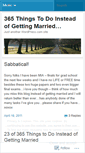 Mobile Screenshot of insteadofgettingmarried.wordpress.com