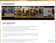 Tablet Screenshot of jrvolleyballclinic.wordpress.com