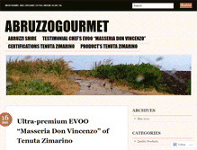 Tablet Screenshot of abruzzogourmet.wordpress.com