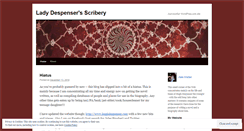 Desktop Screenshot of ladydespenser.wordpress.com