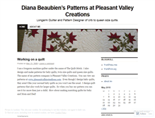 Tablet Screenshot of dianabeaubien.wordpress.com