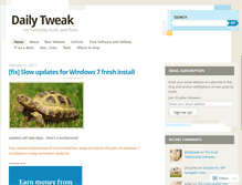 Tablet Screenshot of dailytweak.wordpress.com