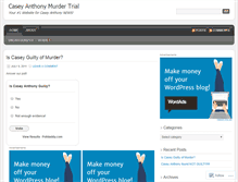Tablet Screenshot of caseyanthonydotcom.wordpress.com