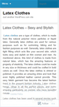 Mobile Screenshot of latexclothesinfo.wordpress.com