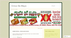 Desktop Screenshot of cincodemayosc.wordpress.com