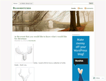 Tablet Screenshot of bloomstudio.wordpress.com