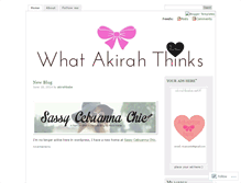 Tablet Screenshot of akirahbabe.wordpress.com