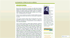 Desktop Screenshot of alexandrustanciulescubarda.wordpress.com