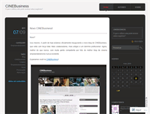 Tablet Screenshot of cinebusiness.wordpress.com