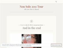 Tablet Screenshot of nonsolotour.wordpress.com