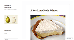 Desktop Screenshot of culinarygrammar.wordpress.com