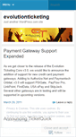 Mobile Screenshot of evolutionticketing.wordpress.com