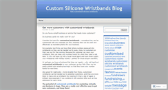 Desktop Screenshot of customsiliconewristbands.wordpress.com