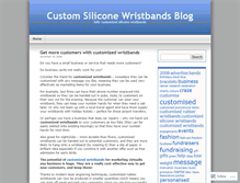 Tablet Screenshot of customsiliconewristbands.wordpress.com