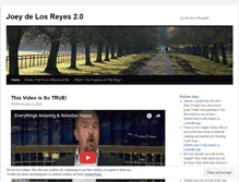 Tablet Screenshot of joeydelosreyes.wordpress.com