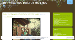 Desktop Screenshot of preschooltoys4kids.wordpress.com