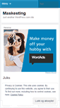 Mobile Screenshot of maskesting.wordpress.com