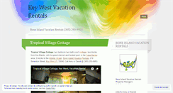 Desktop Screenshot of keywestvacationrentals.wordpress.com