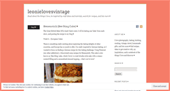 Desktop Screenshot of leonielovesvintage.wordpress.com