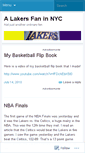 Mobile Screenshot of alakersfaninnyc.wordpress.com