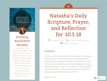 Tablet Screenshot of breakingbreadwithnatasha.wordpress.com