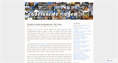 Desktop Screenshot of cadernosdeviagem.wordpress.com
