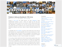 Tablet Screenshot of cadernosdeviagem.wordpress.com