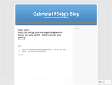 Tablet Screenshot of gabriela1954jg.wordpress.com