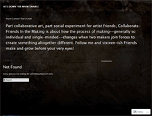 Tablet Screenshot of collaboratefriendsinthemaking.wordpress.com