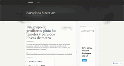 Desktop Screenshot of barcelonastreetart.wordpress.com