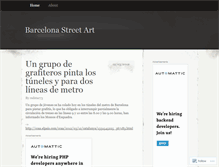 Tablet Screenshot of barcelonastreetart.wordpress.com