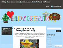 Tablet Screenshot of holidayobservations.wordpress.com