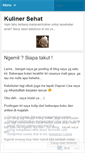 Mobile Screenshot of kulinersehat.wordpress.com