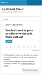 Mobile Screenshot of legrandcoeur.wordpress.com