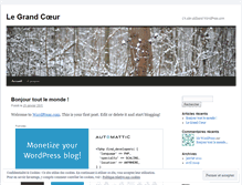 Tablet Screenshot of legrandcoeur.wordpress.com