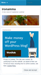 Mobile Screenshot of ironamma.wordpress.com