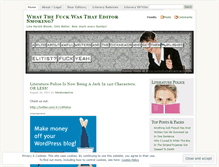 Tablet Screenshot of literaturepolice.wordpress.com