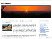 Tablet Screenshot of levitanrealtor.wordpress.com