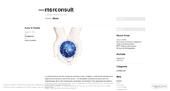 Desktop Screenshot of msrconsult.wordpress.com