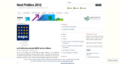 Desktop Screenshot of nextpolitics.wordpress.com