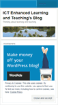 Mobile Screenshot of ictenhancedlearningandteaching.wordpress.com