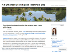 Tablet Screenshot of ictenhancedlearningandteaching.wordpress.com