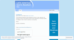 Desktop Screenshot of lasportsbaseballinc.wordpress.com