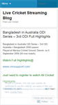Mobile Screenshot of livecricketlive.wordpress.com