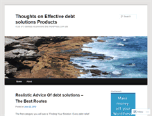 Tablet Screenshot of debtadvice3.wordpress.com