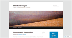 Desktop Screenshot of christianeburger.wordpress.com