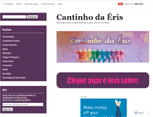 Tablet Screenshot of cantinhodaeris.wordpress.com