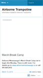 Mobile Screenshot of airbornetrampoline.wordpress.com